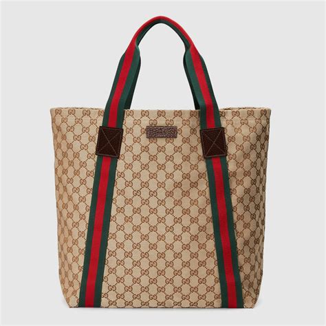 gucci gg tote bags|gucci black canvas tote bag.